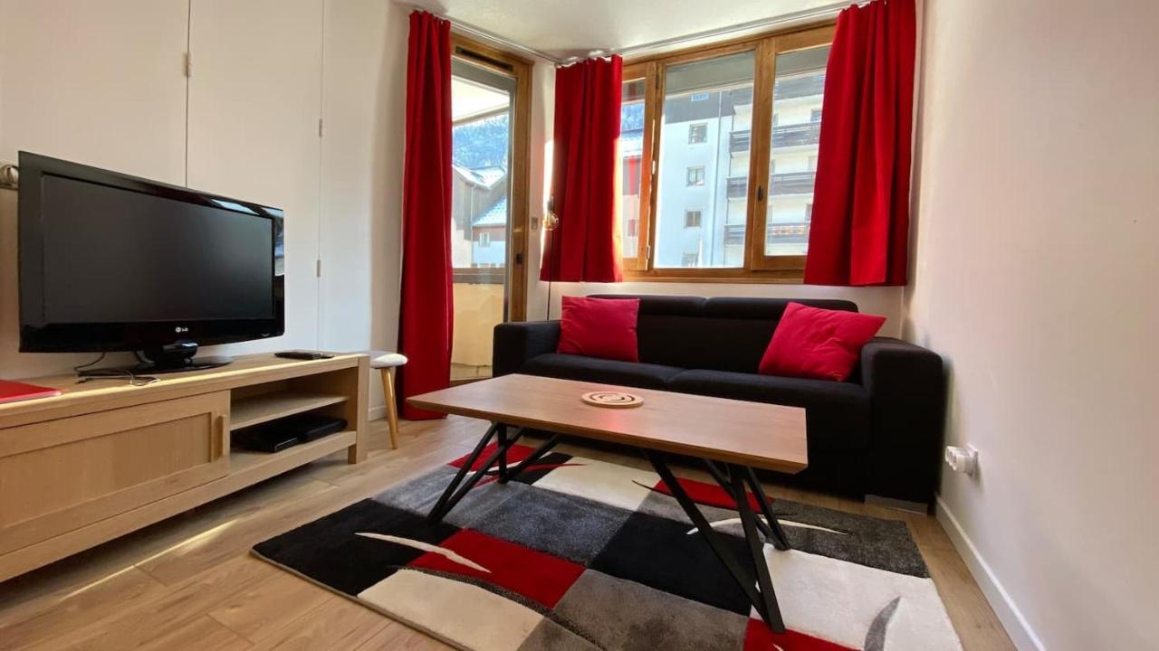 Chamois De Chamonix, Confortable 2 Pieces, Balcon, Parking Gratuit Bagian luar foto