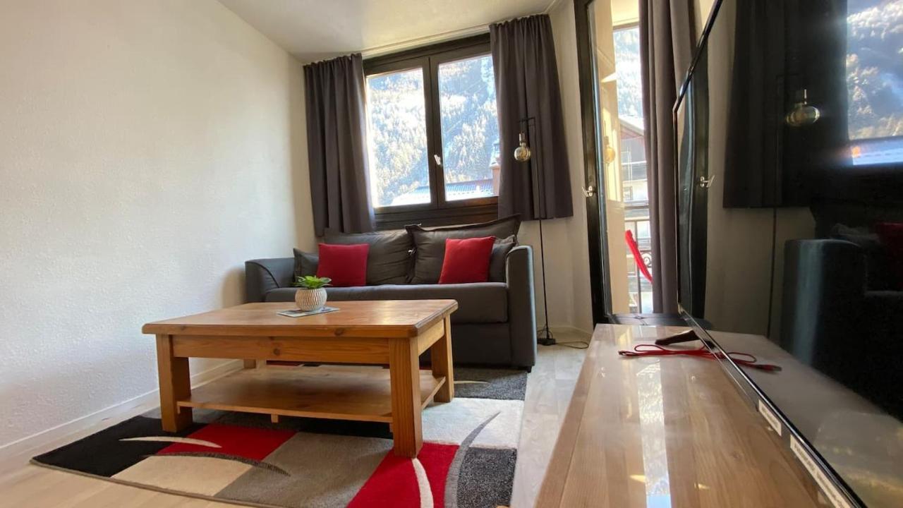 Chamois De Chamonix, Confortable 2 Pieces, Balcon, Parking Gratuit Bagian luar foto